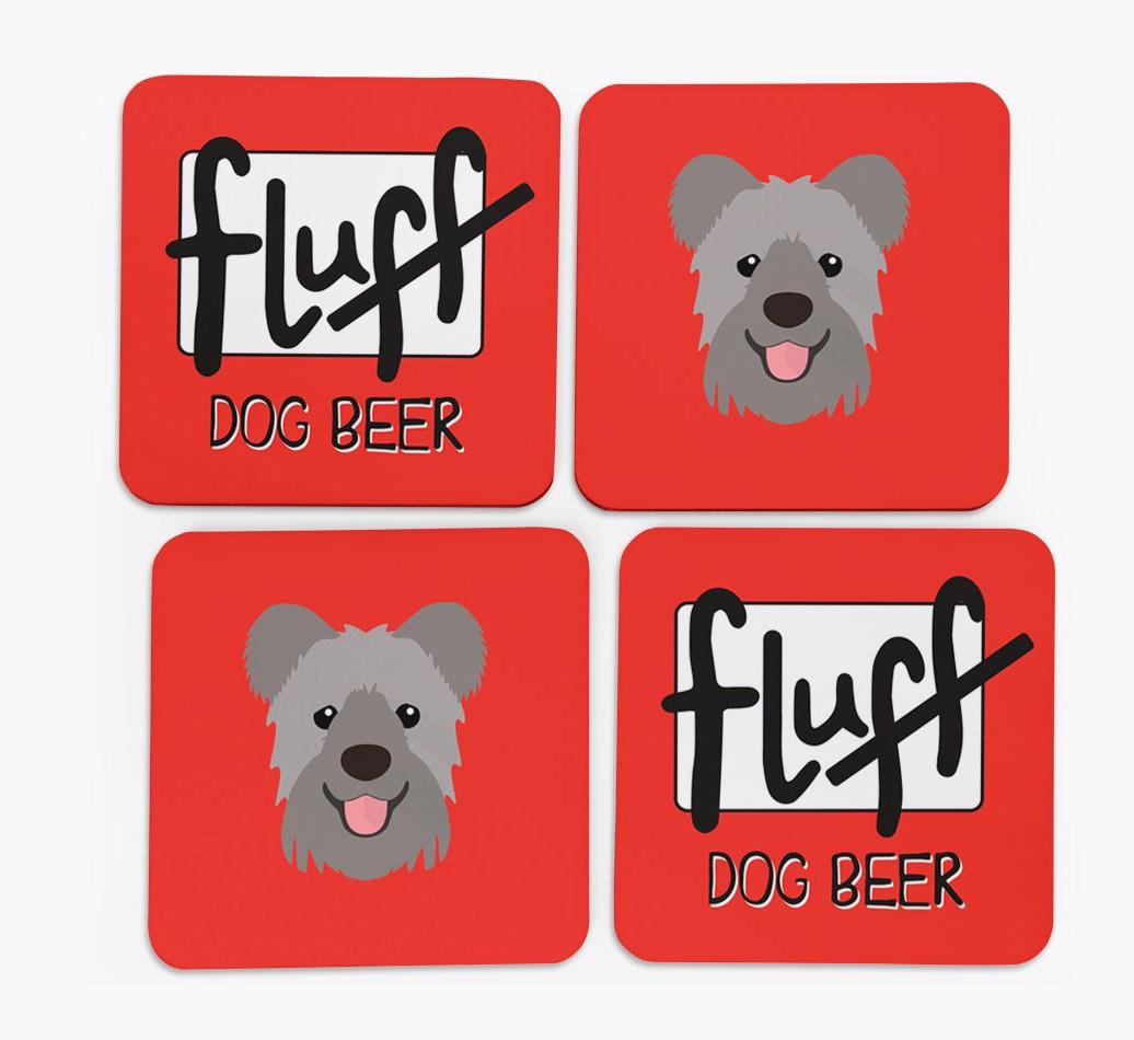 Fluff: Personalized {breedFullName} Coasters