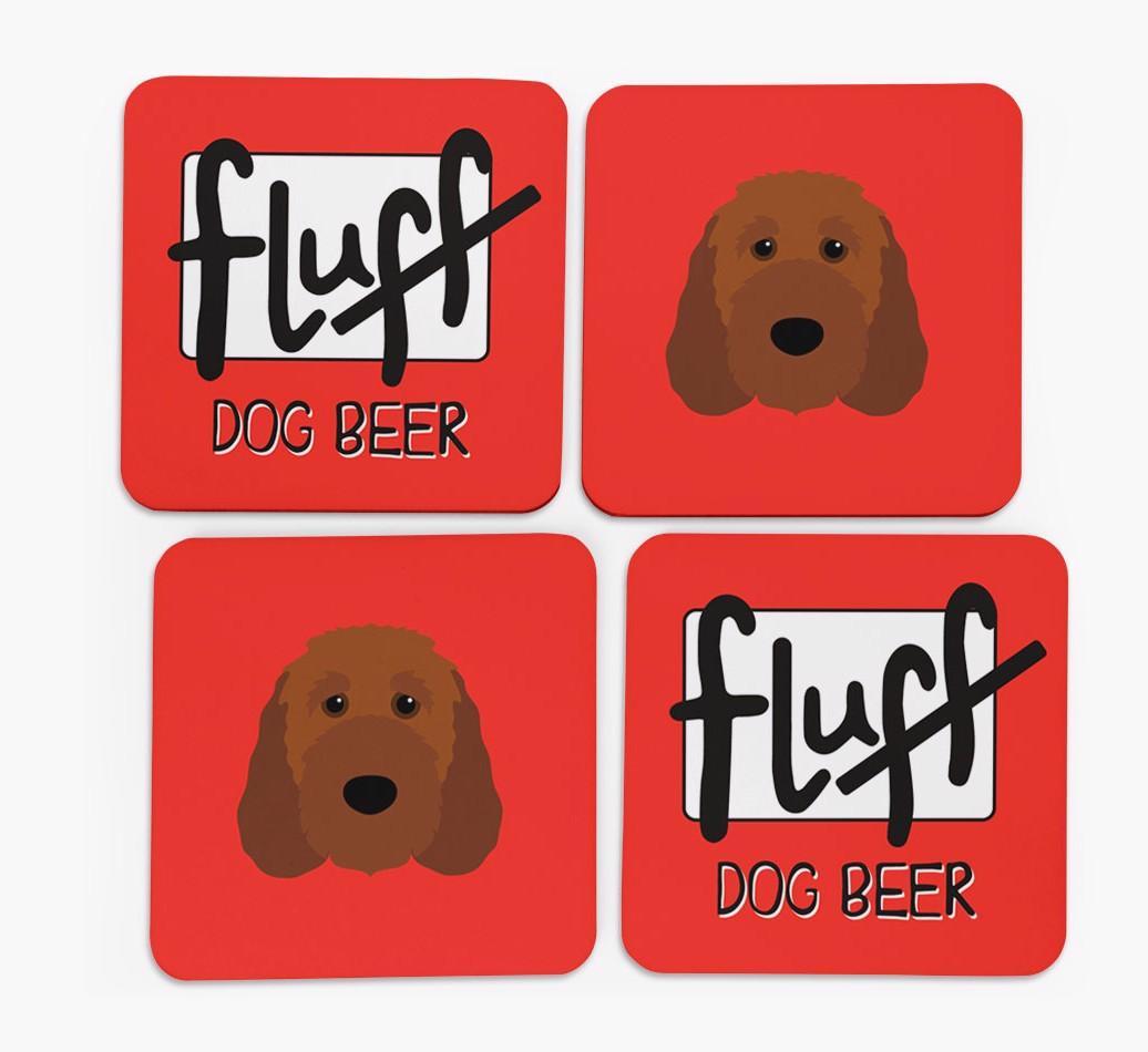 Fluff: Personalized {breedFullName} Coasters
