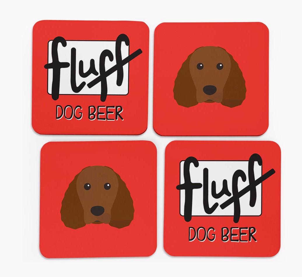 Fluff: Personalized {breedFullName} Coasters