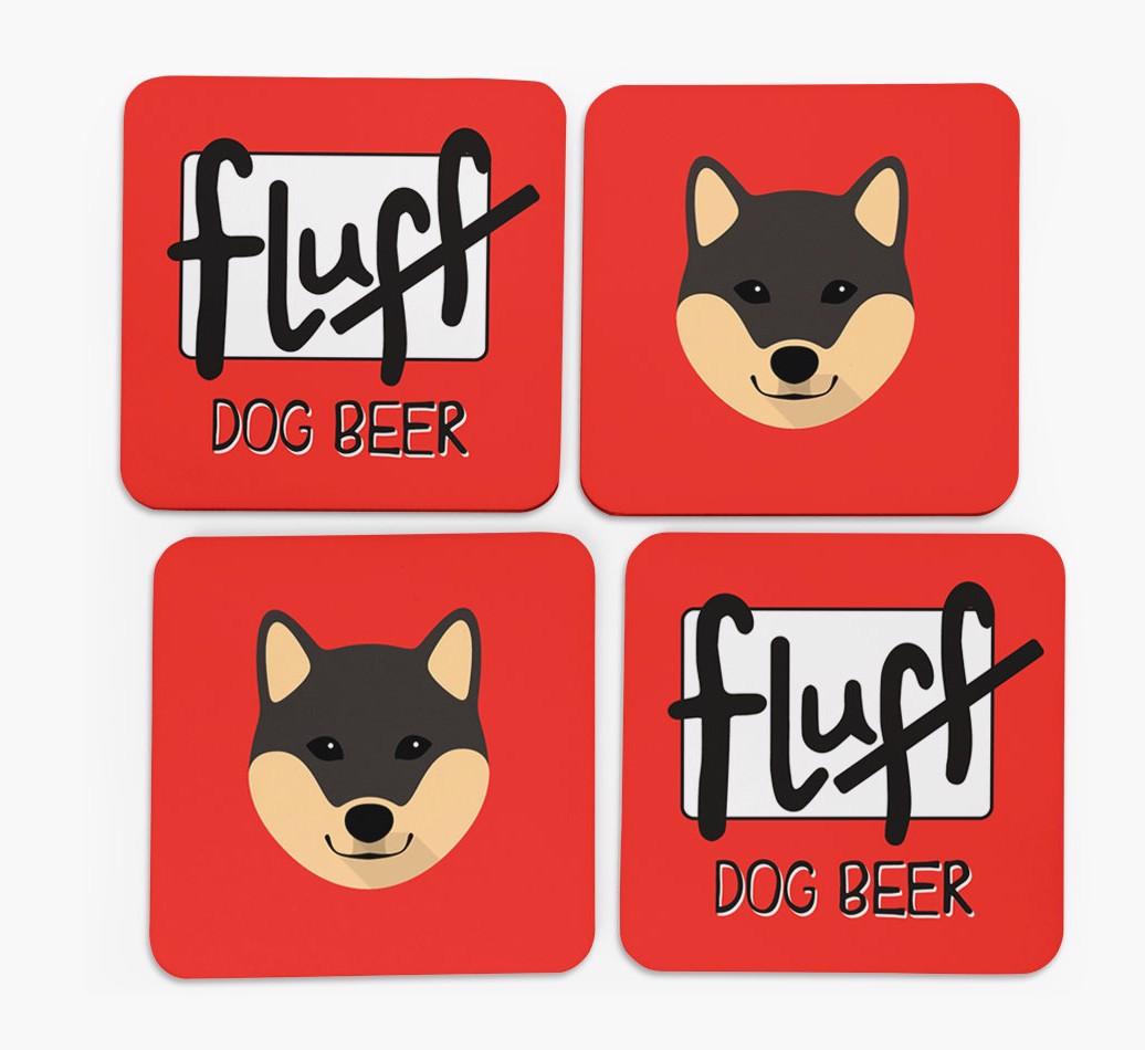 Fluff: Personalized {breedFullName} Coasters