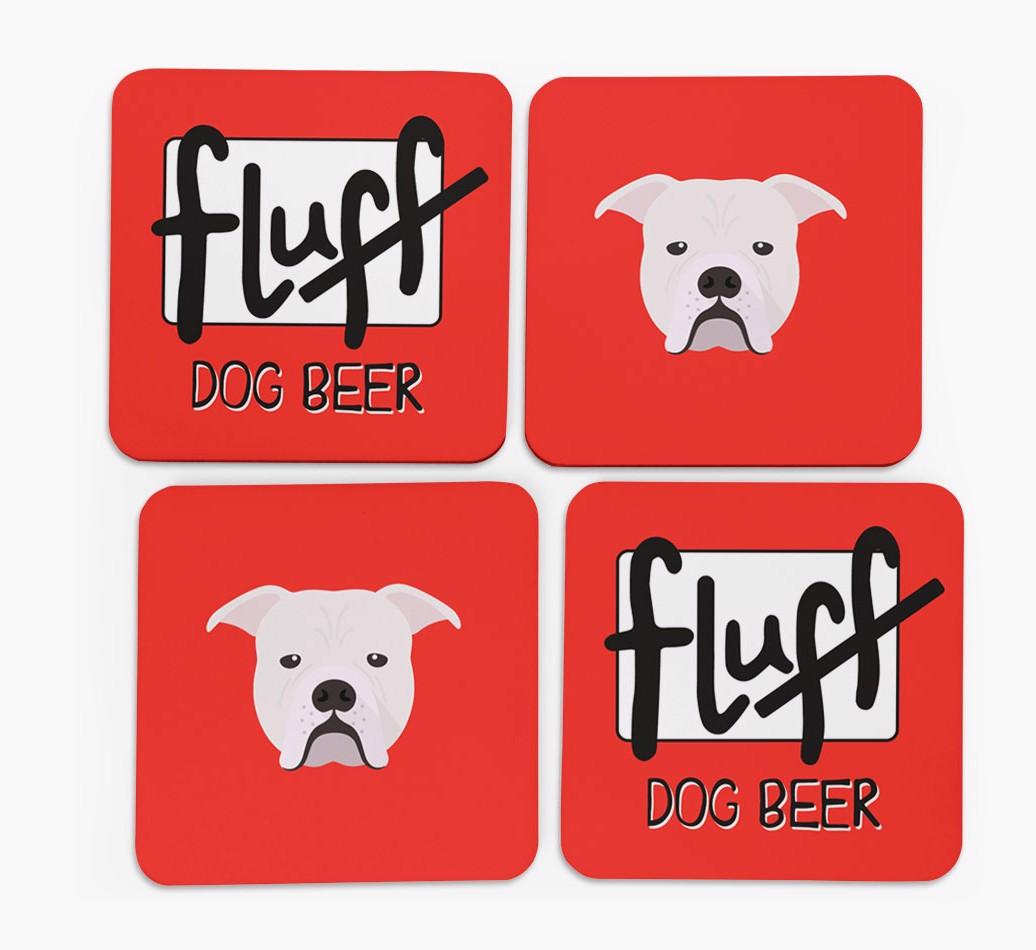 Fluff: Personalized {breedFullName} Coasters