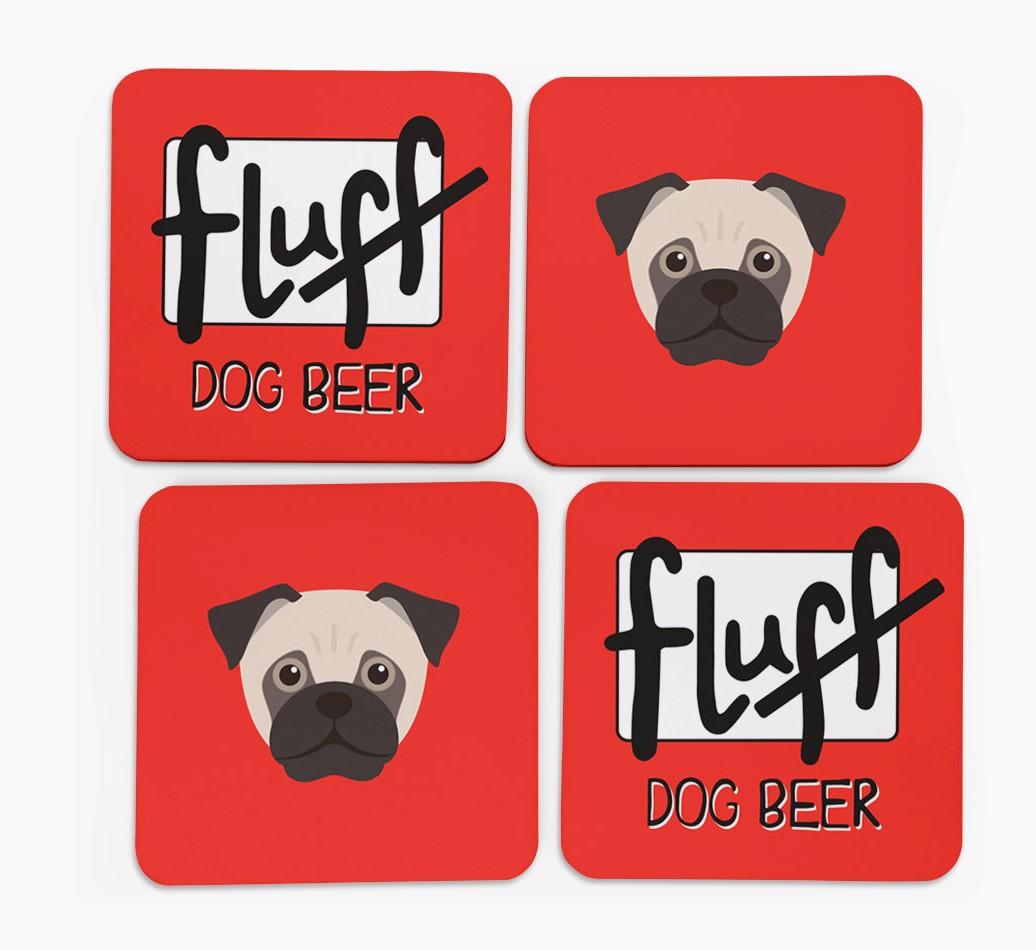 Fluff: Personalized {breedFullName} Coasters