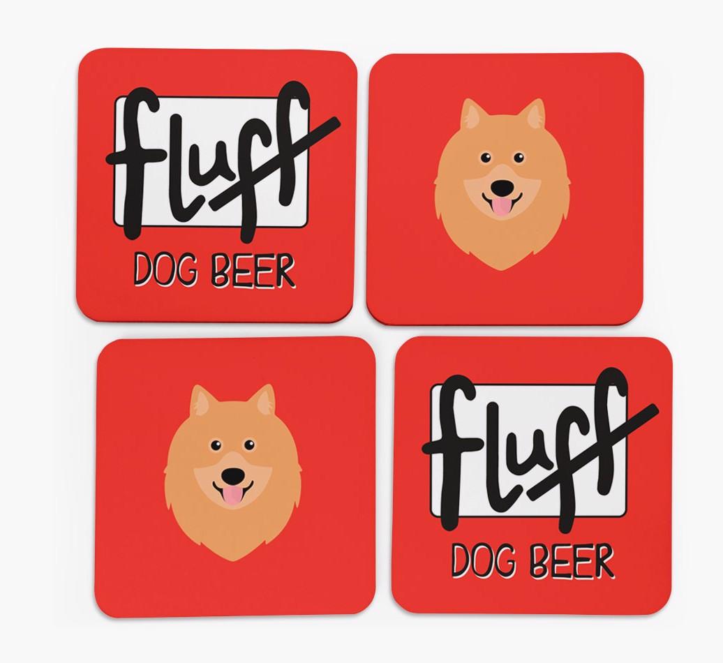 Fluff: Personalized {breedFullName} Coasters