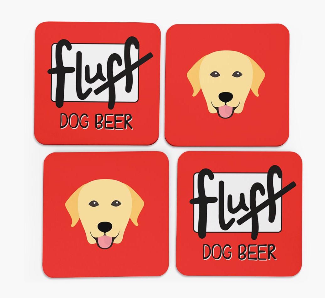 Fluff: Personalized {breedFullName} Coasters