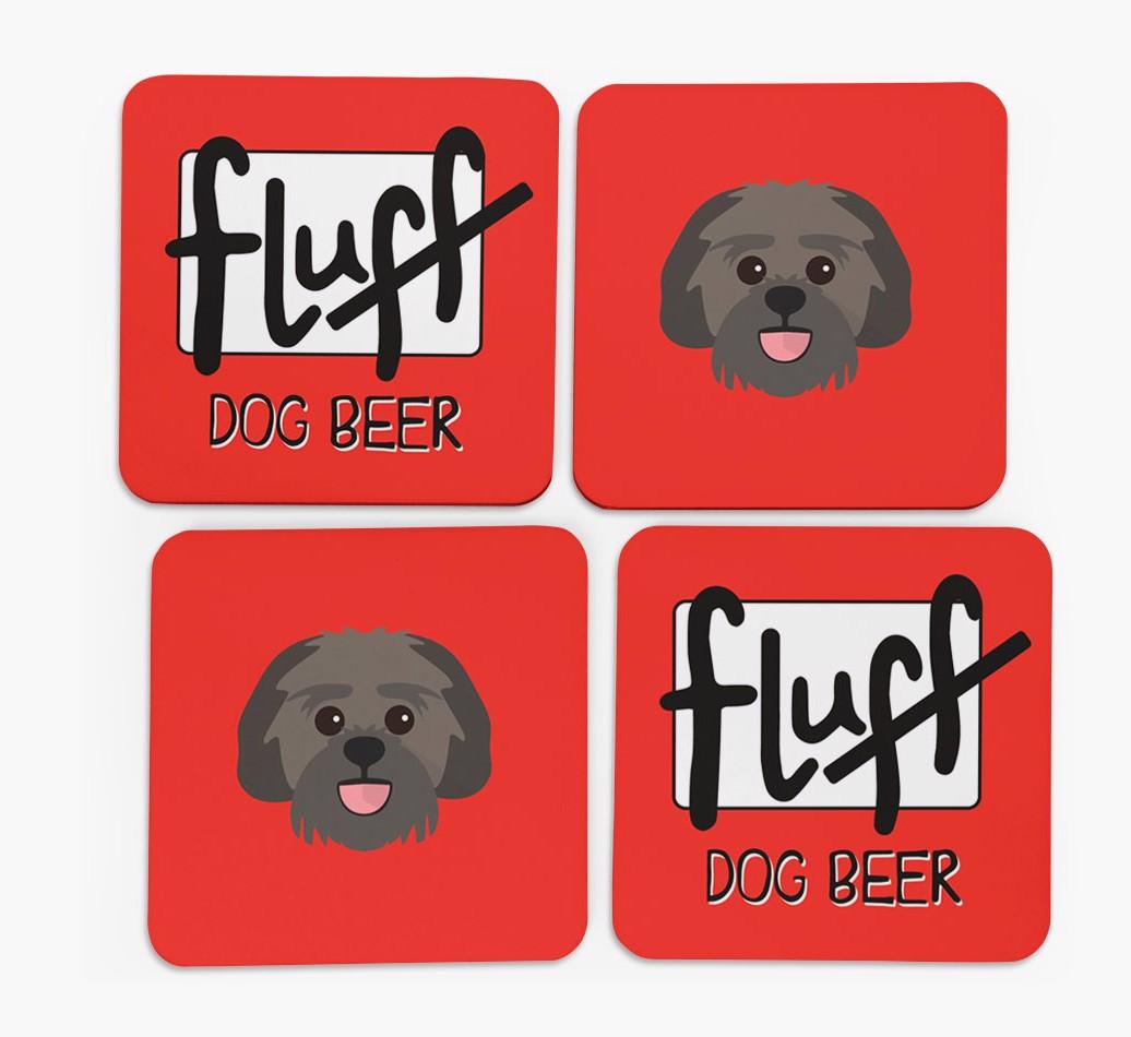Fluff: Personalized {breedFullName} Coasters