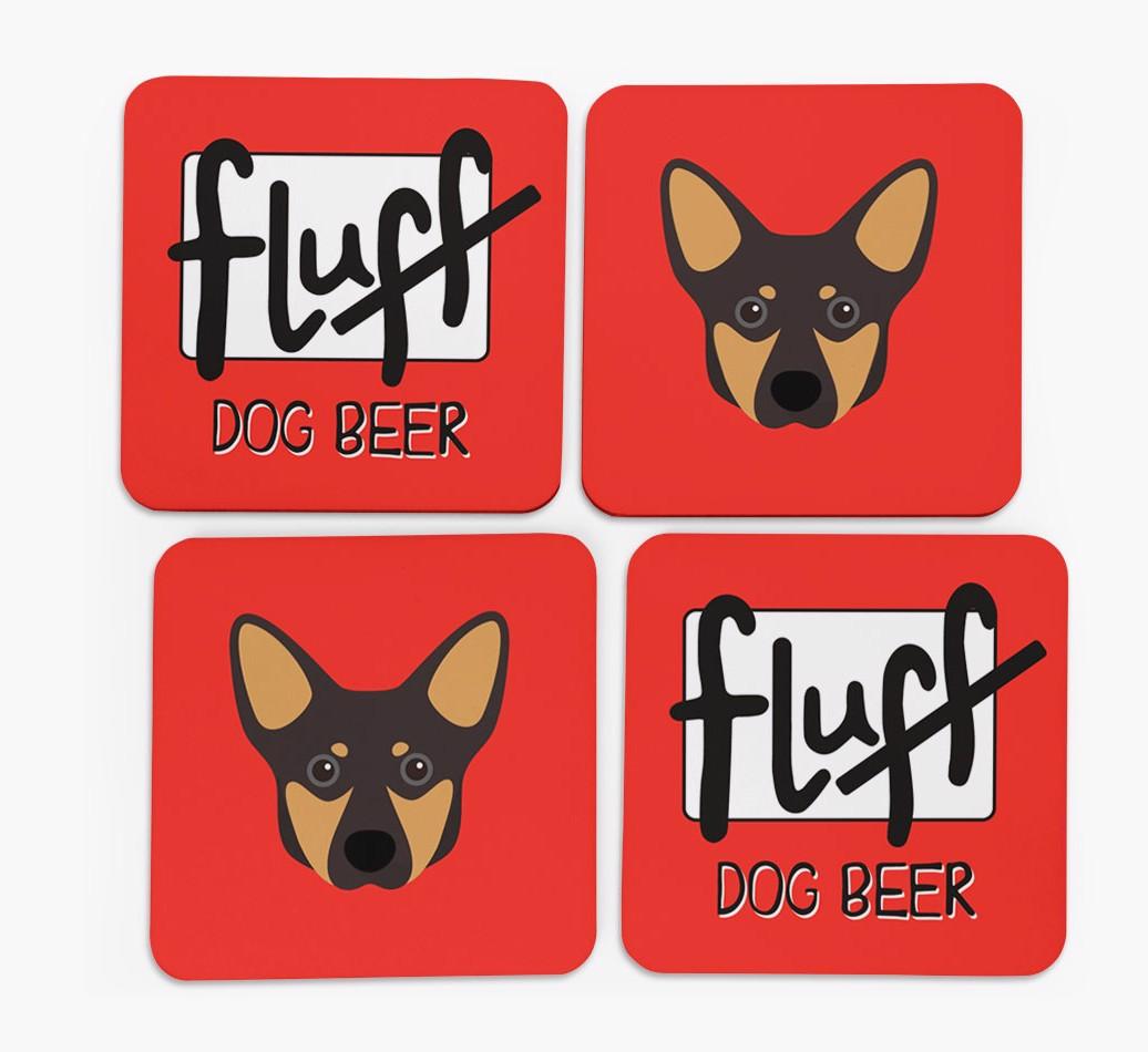 Fluff: Personalized {breedFullName} Coasters
