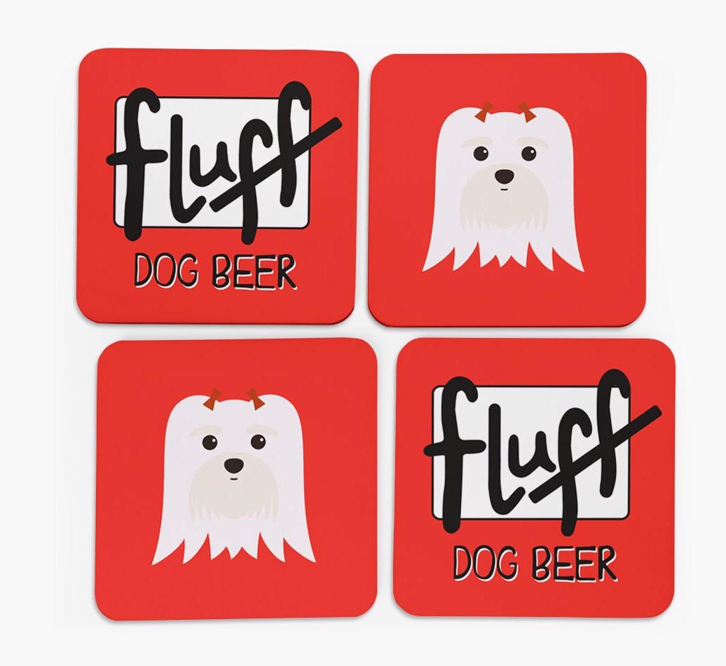 Fluff: Personalized {breedFullName} Coasters