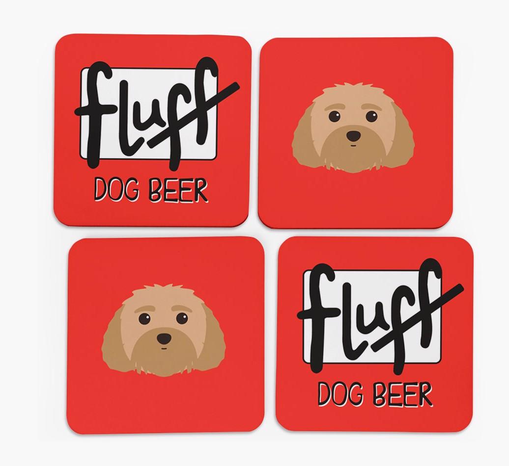 Fluff: Personalized {breedFullName} Coasters
