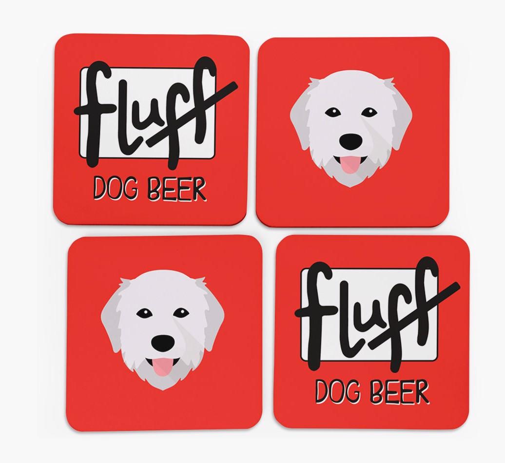 Fluff: Personalized {breedFullName} Coasters