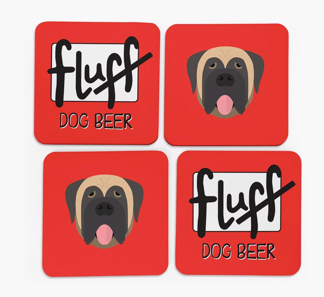 Fluff: Personalized {breedFullName} Coasters