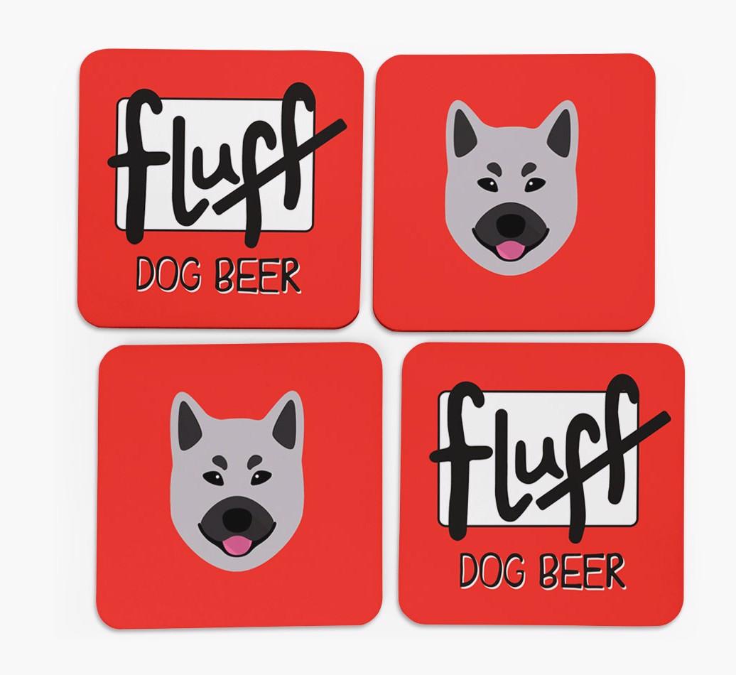 Fluff: Personalized {breedFullName} Coasters