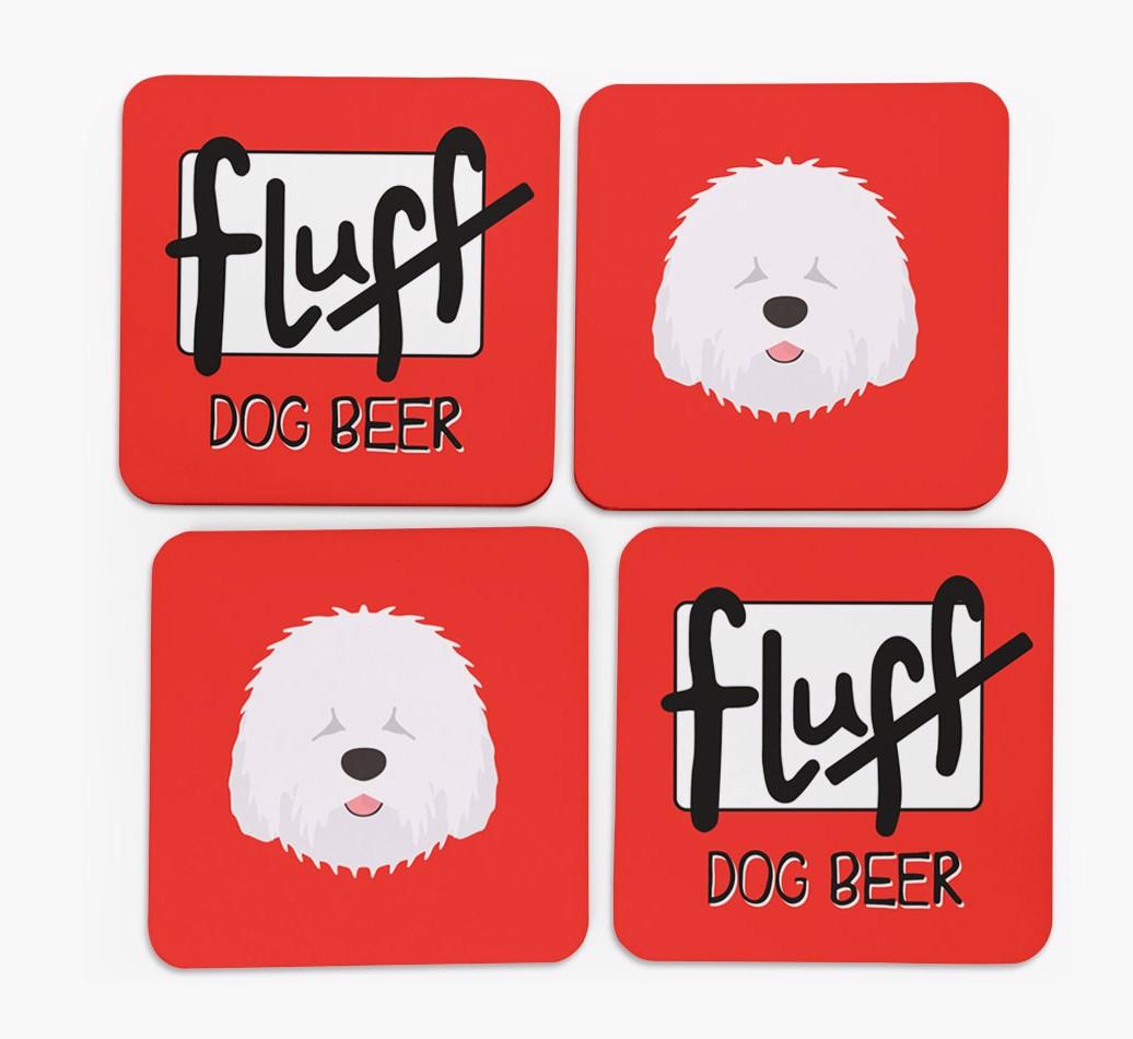 Fluff: Personalized {breedFullName} Coasters