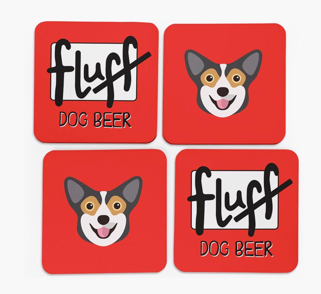 Fluff: Personalized {breedFullName} Coasters
