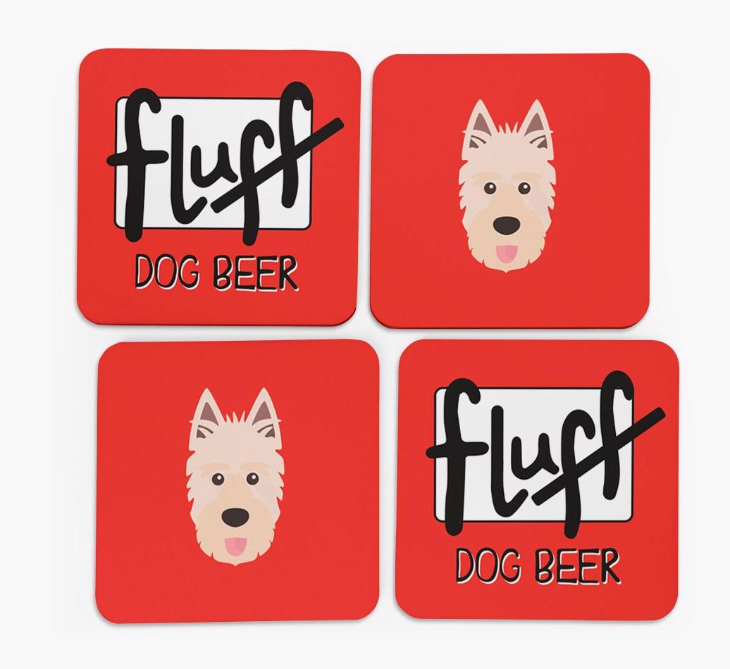 Fluff: Personalized {breedFullName} Coasters
