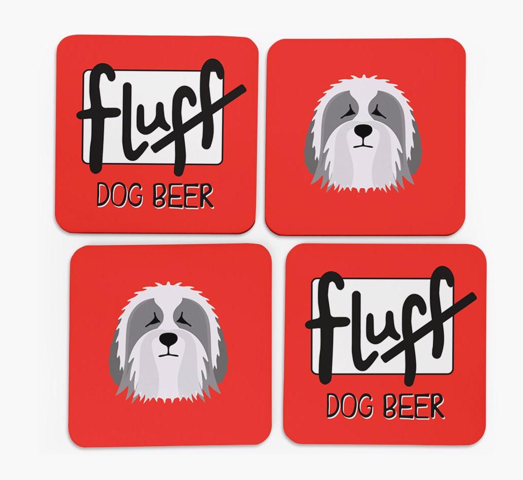 Fluff: Personalized {breedFullName} Coasters
