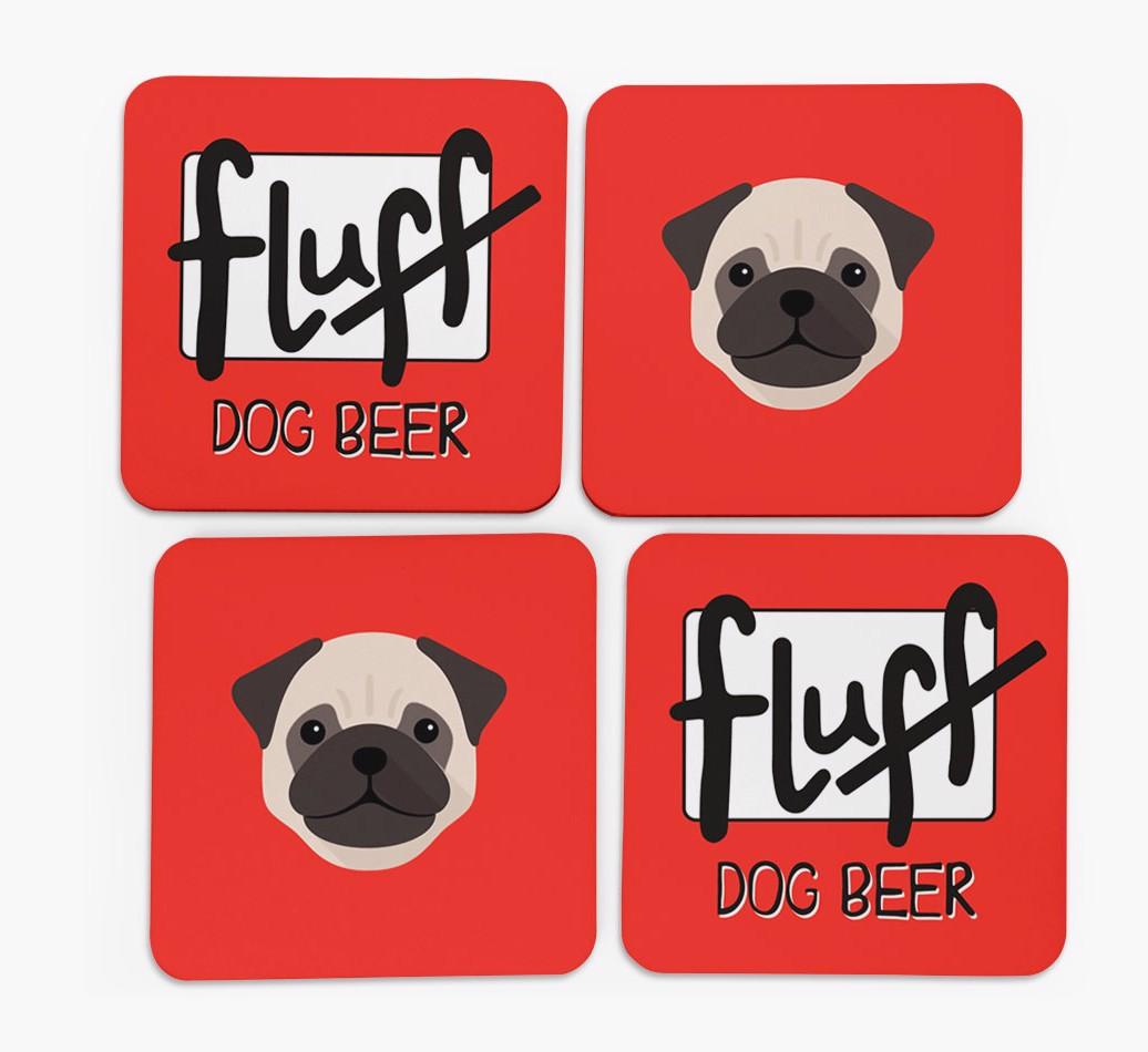 Fluff: Personalized {breedFullName} Coasters