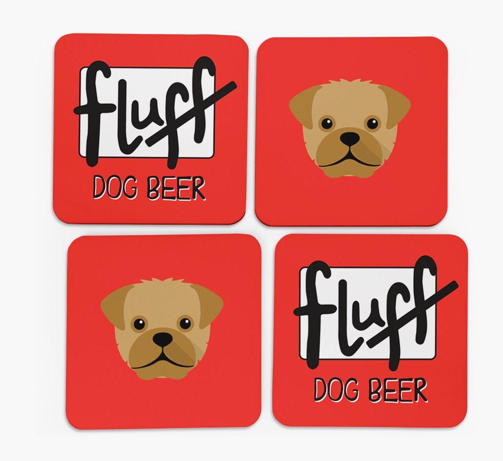 Fluff: Personalized {breedFullName} Coasters