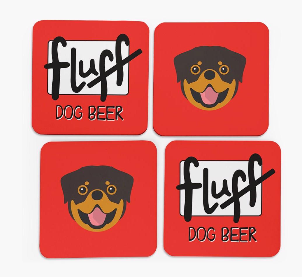 Fluff: Personalized {breedFullName} Coasters
