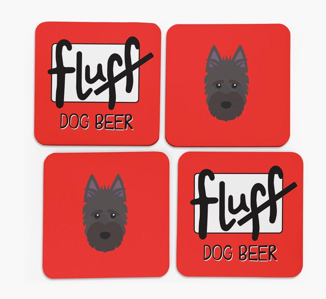 Fluff: Personalized {breedFullName} Coasters