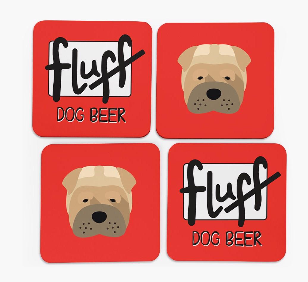 Fluff: Personalized {breedFullName} Coasters