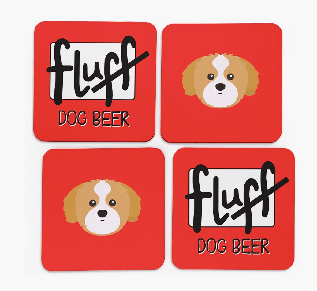 Fluff: Personalized {breedFullName} Coasters