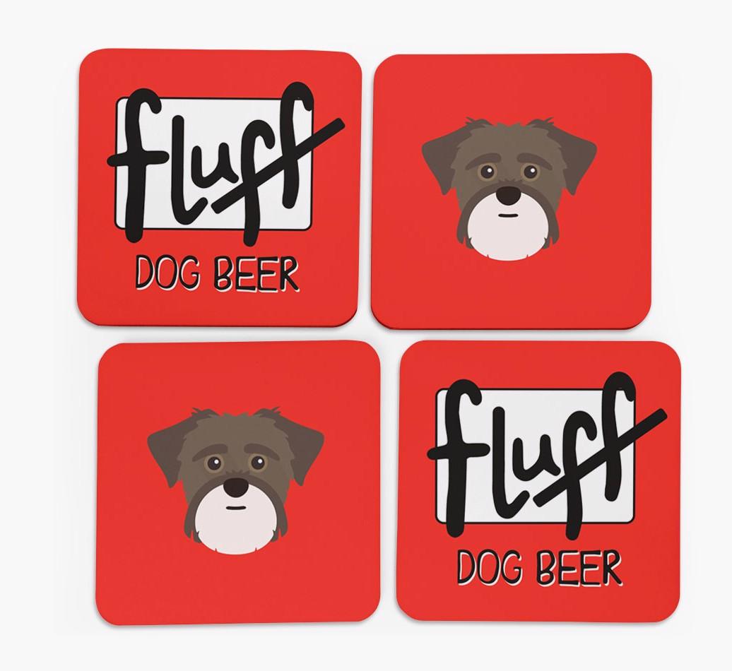 Fluff: Personalized {breedFullName} Coasters