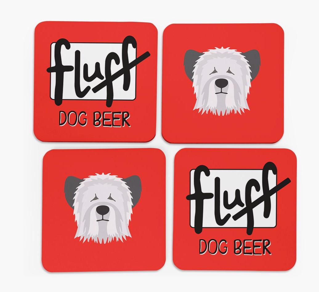 Fluff: Personalized {breedFullName} Coasters