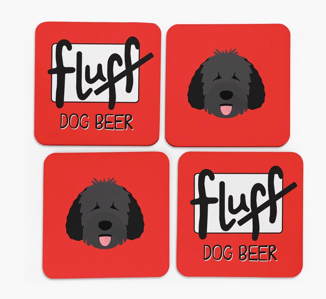 Fluff: Personalized {breedFullName} Coasters