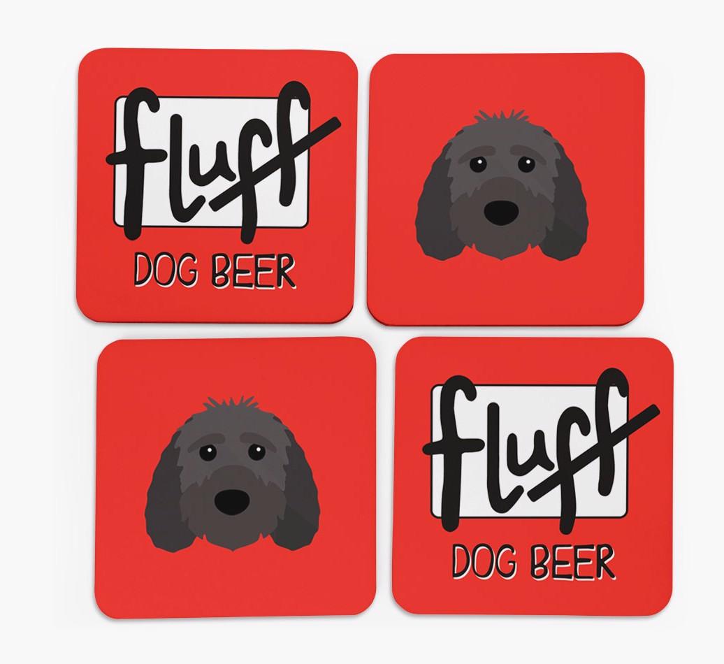 Fluff: Personalized {breedFullName} Coasters