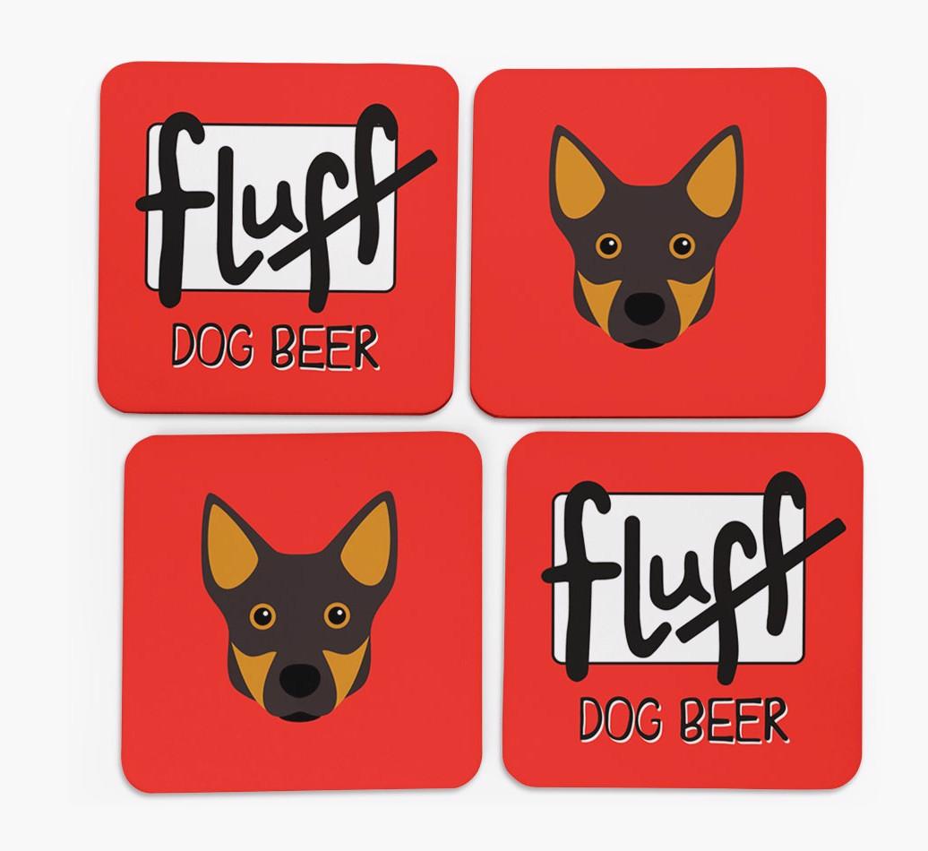 Fluff: Personalized {breedFullName} Coasters