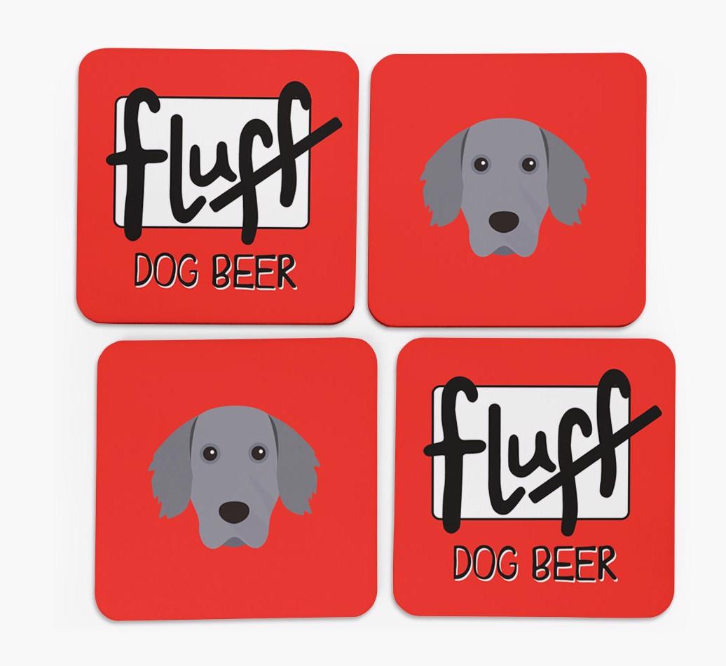 Fluff: Personalized {breedFullName} Coasters