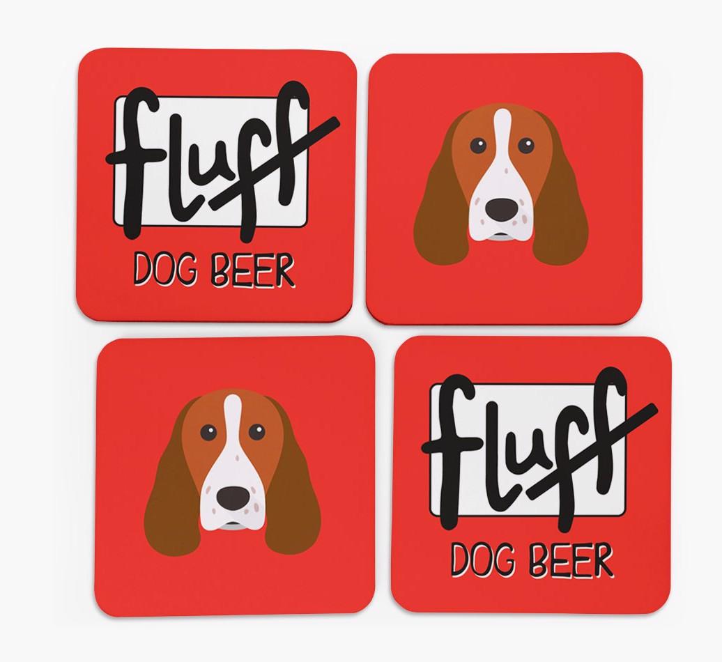 Fluff: Personalized {breedFullName} Coasters