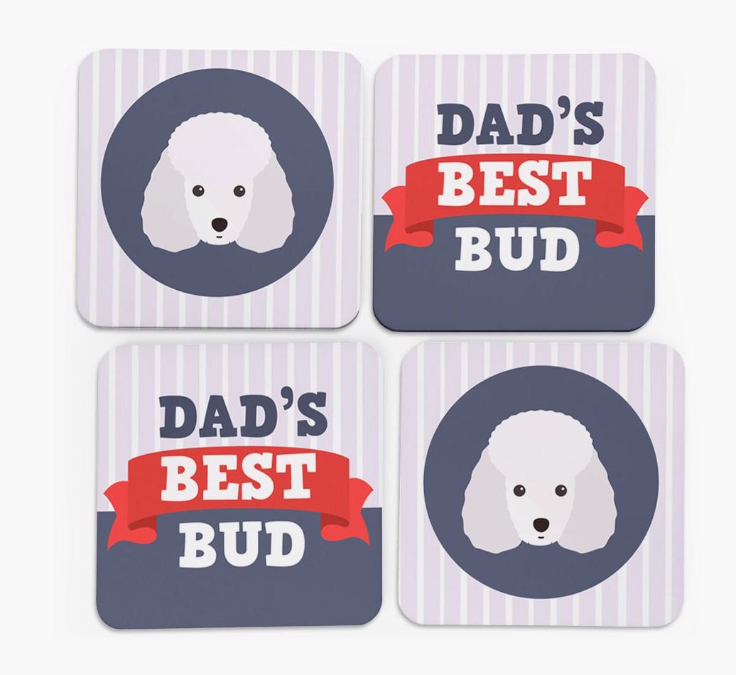 Dad's Best Bud: Personalised {breedFullName} Coasters