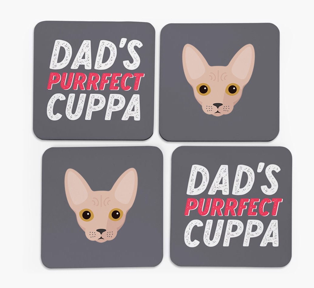 Purrfect Cuppa: Personalised {breedCommonName} Coasters