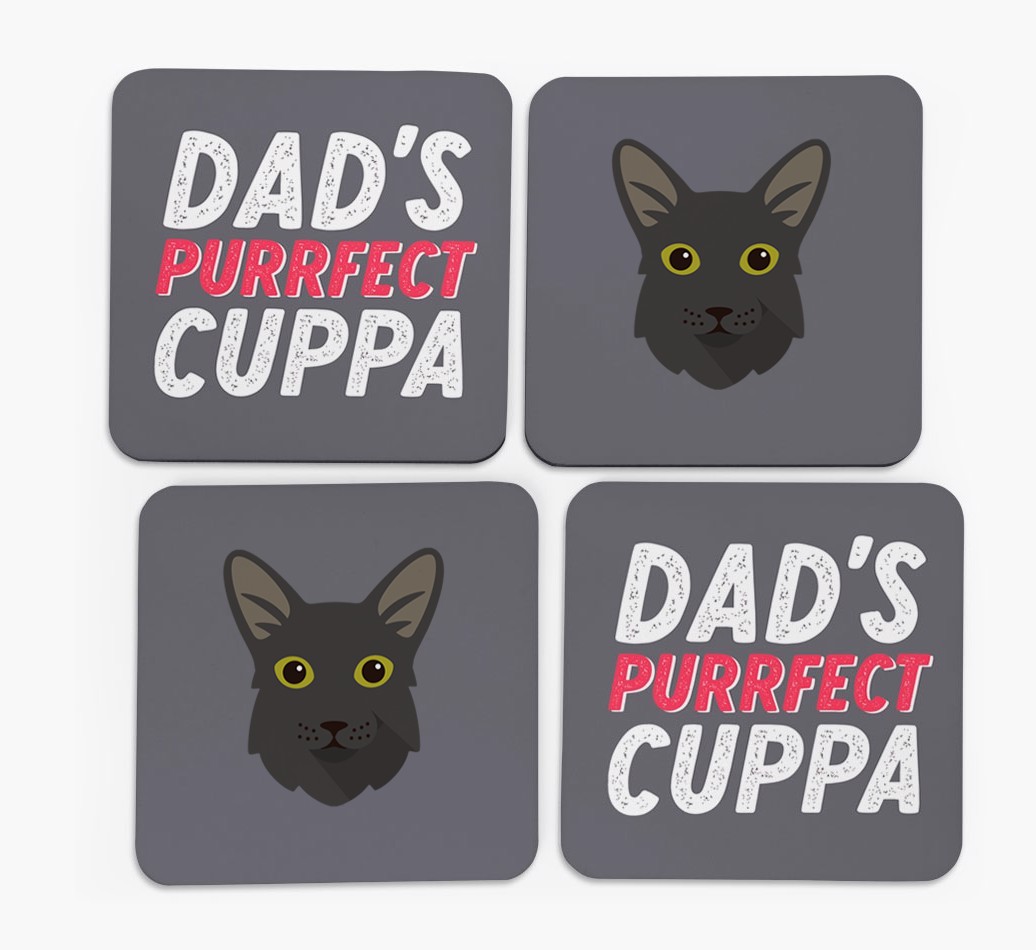 Purrfect Cuppa: Personalised {breedCommonName} Coasters