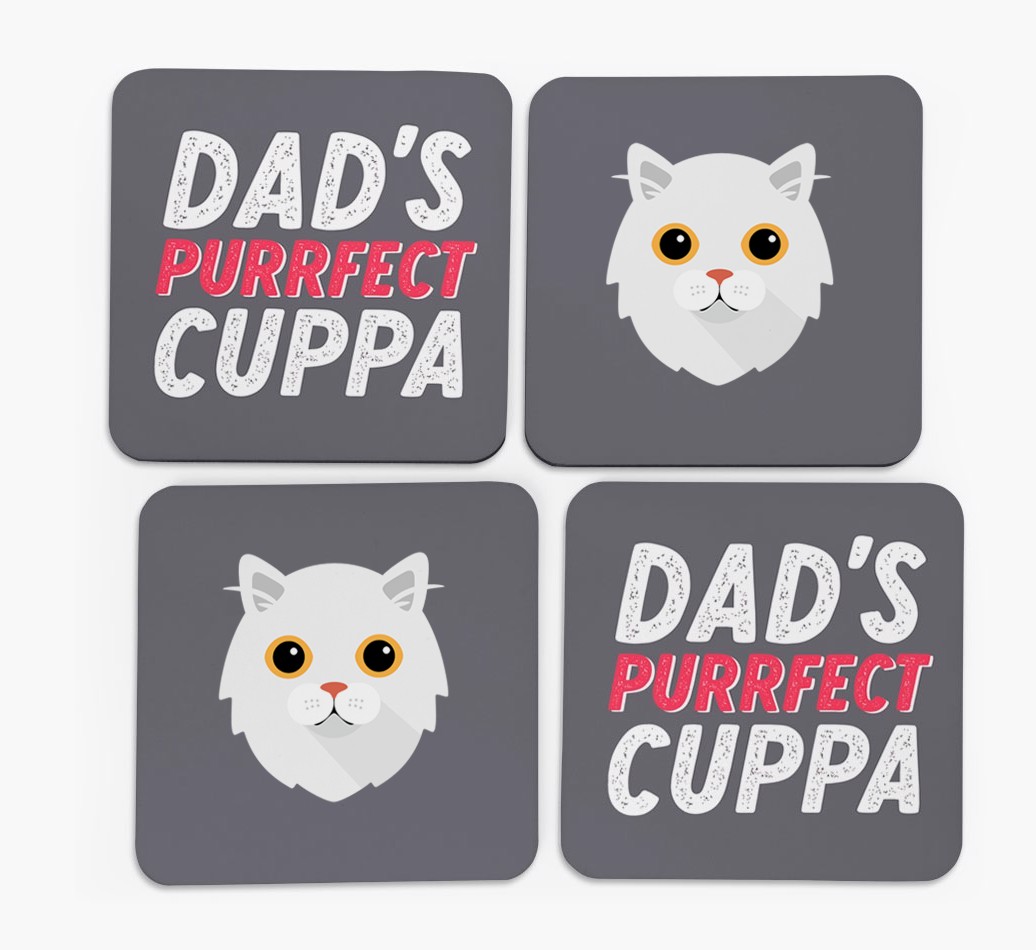 Purrfect Cuppa: Personalised {breedCommonName} Coasters