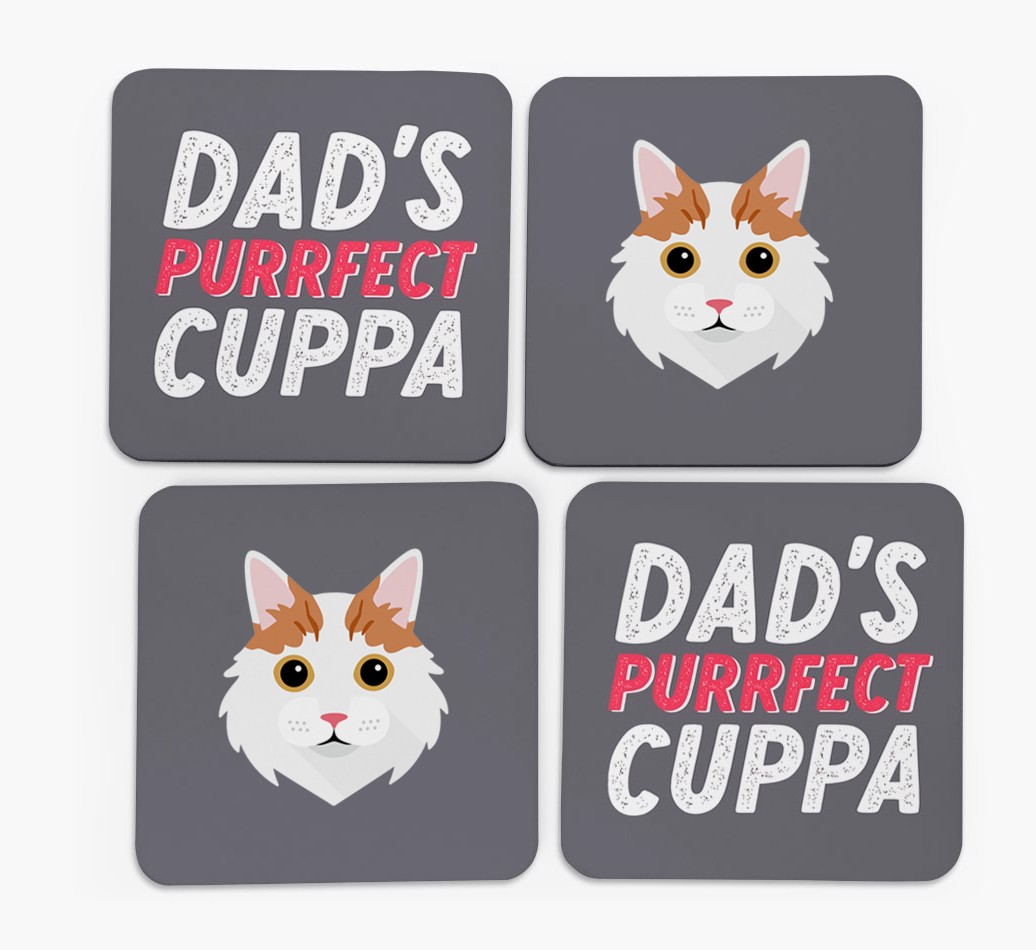 Purrfect Cuppa: Personalised {breedCommonName} Coasters
