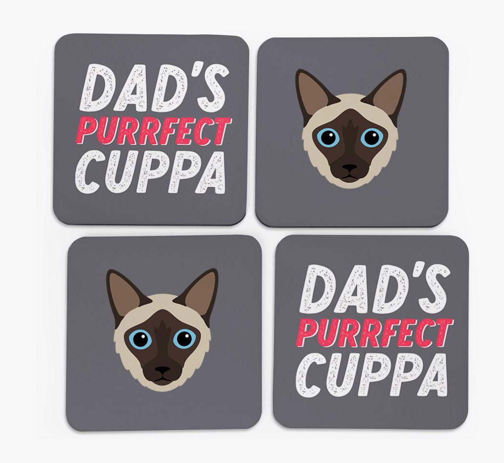 Purrfect Coffee: Personalized {breedCommonName} Coasters