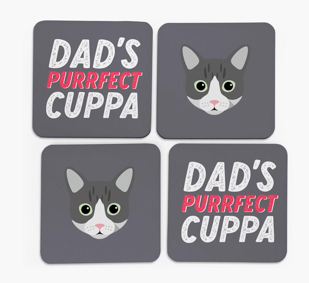Purrfect Coffee: Personalized {breedCommonName} Coasters