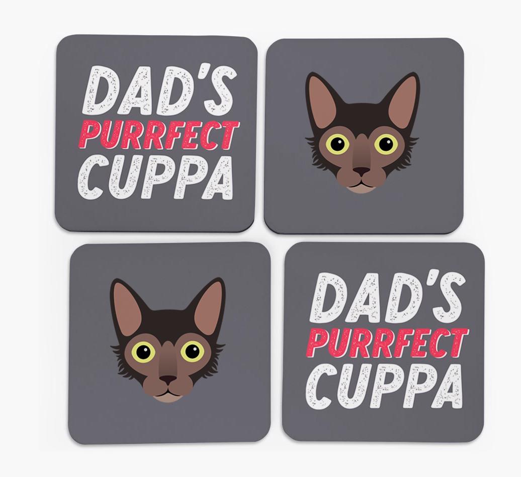 Purrfect Coffee: Personalized {breedCommonName} Coasters