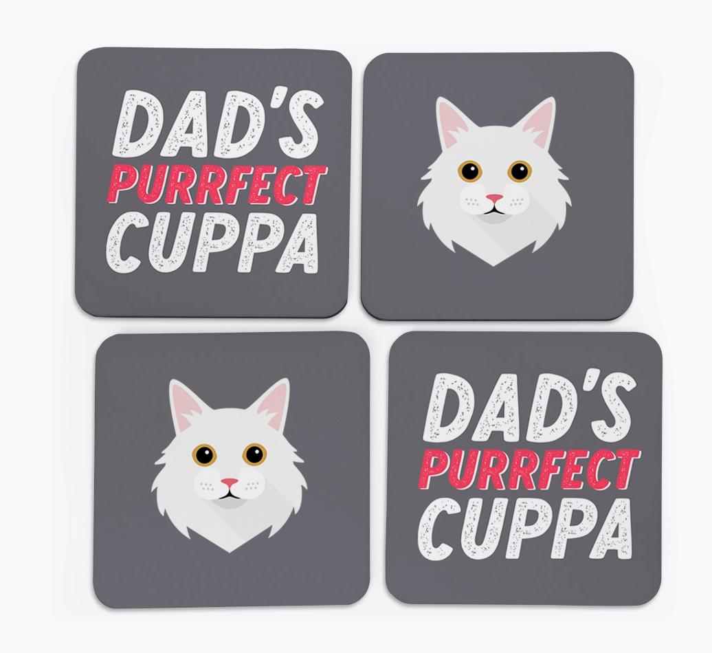 Purrfect Coffee: Personalized {breedCommonName} Coasters