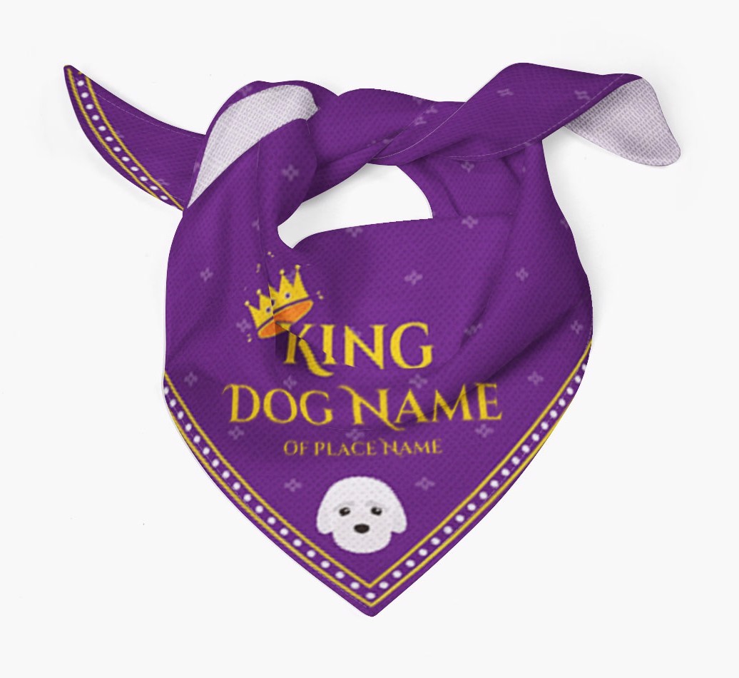 King: Personalised {breedFullName} Bandana