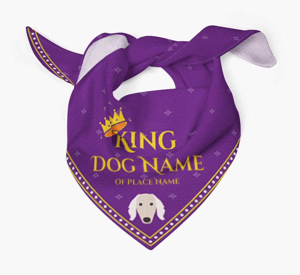 King: Personalised {breedFullName} Bandana
