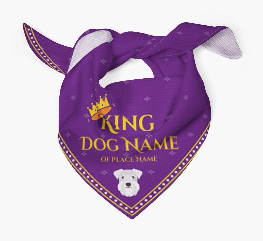 King: Personalised {breedFullName} Bandana
