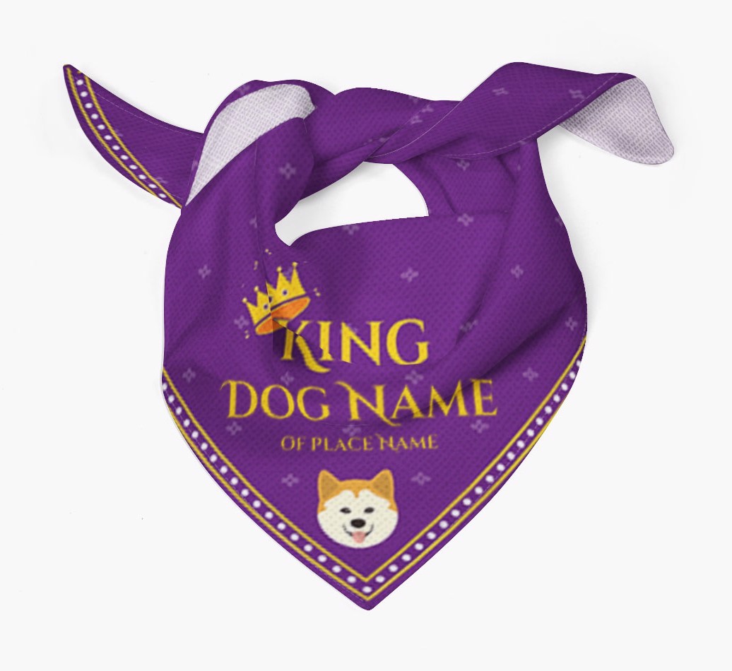 King: Personalised {breedFullName} Bandana