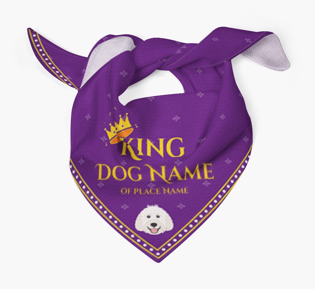 King: Personalised {breedFullName} Bandana