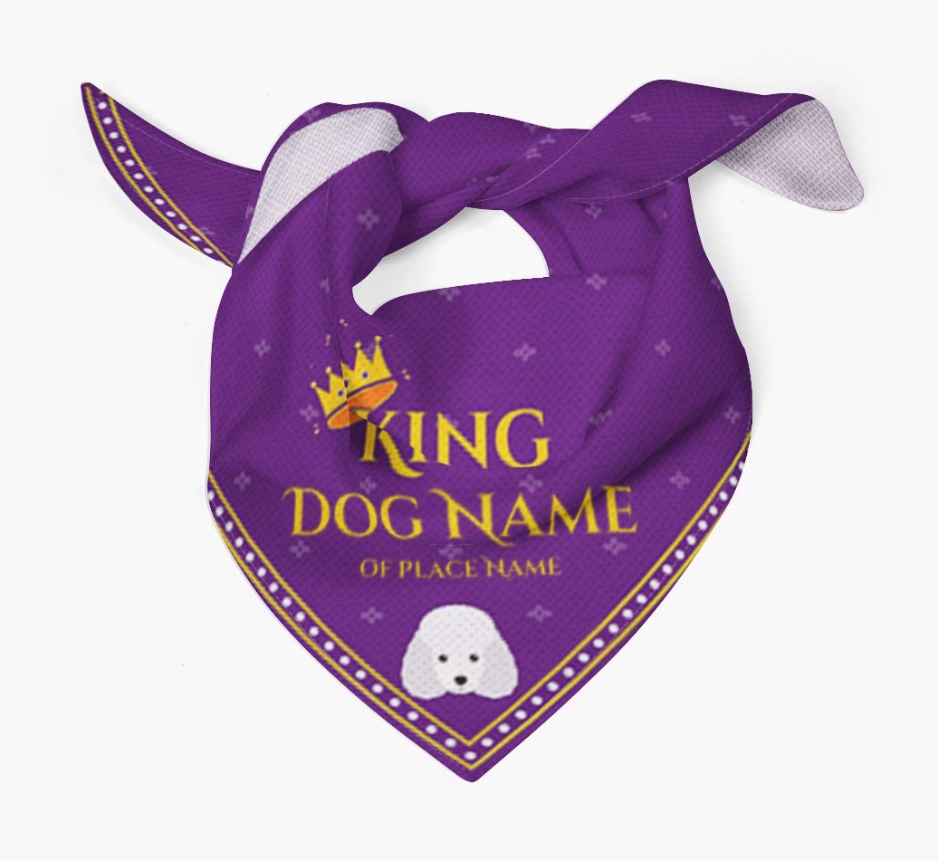 King: Personalised {breedFullName} Bandana