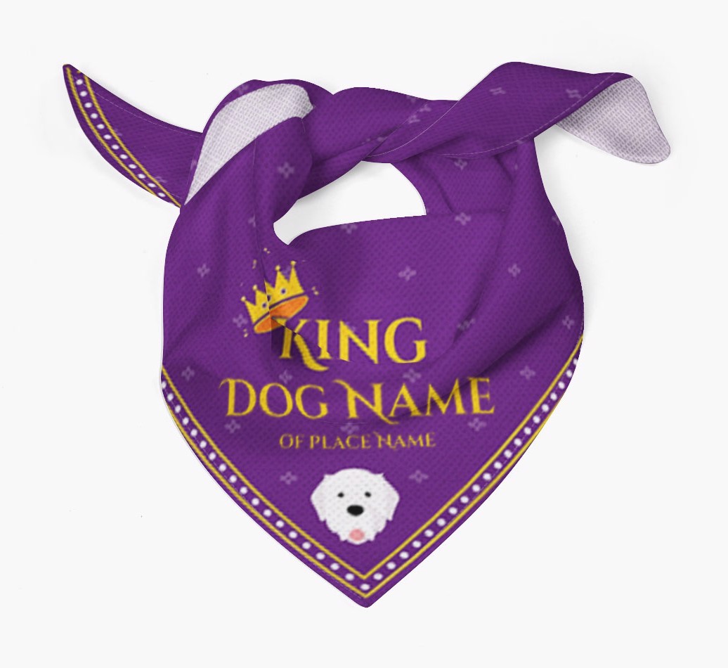 King: Personalised {breedFullName} Bandana