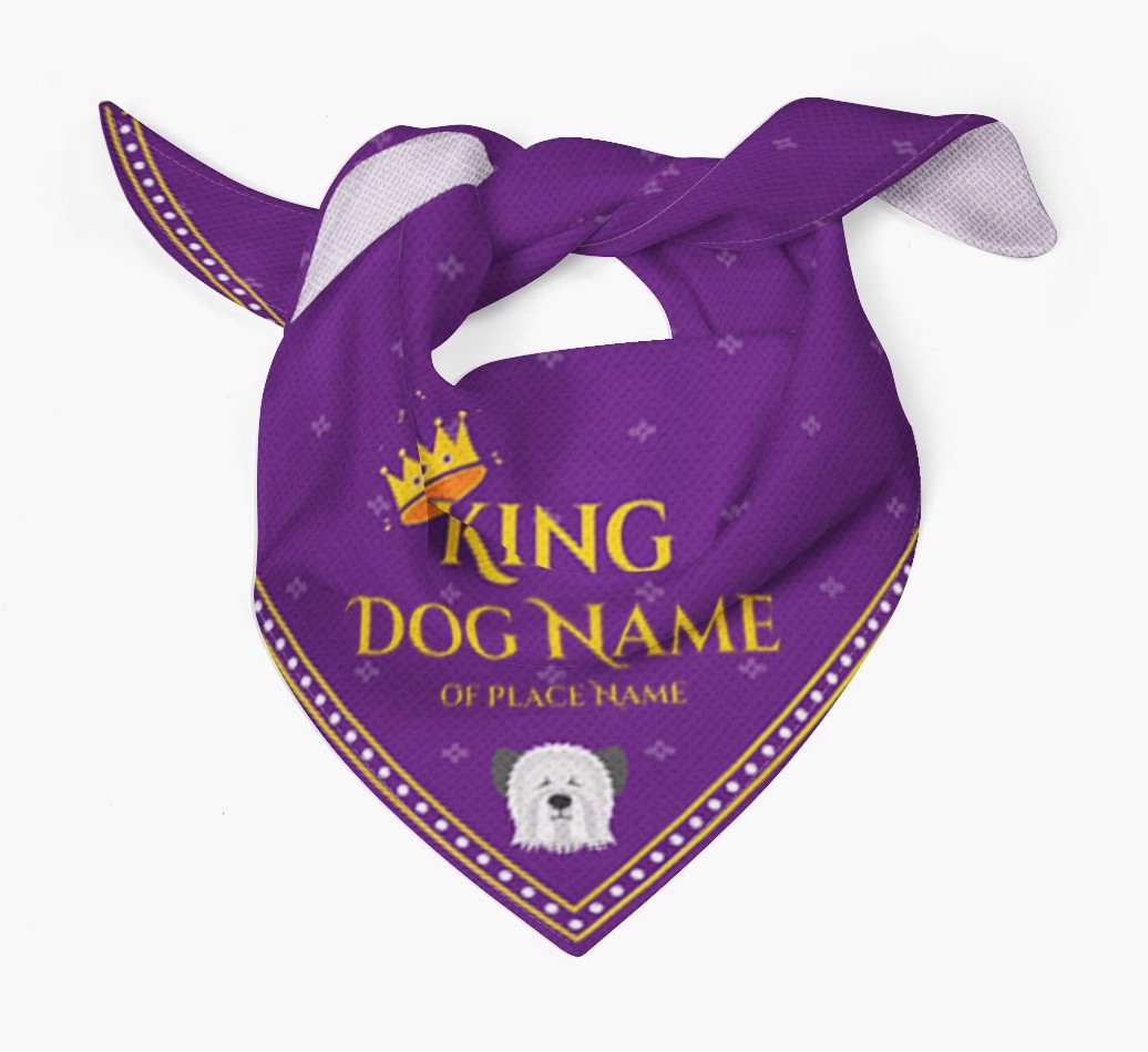 King: Personalised {breedFullName} Bandana