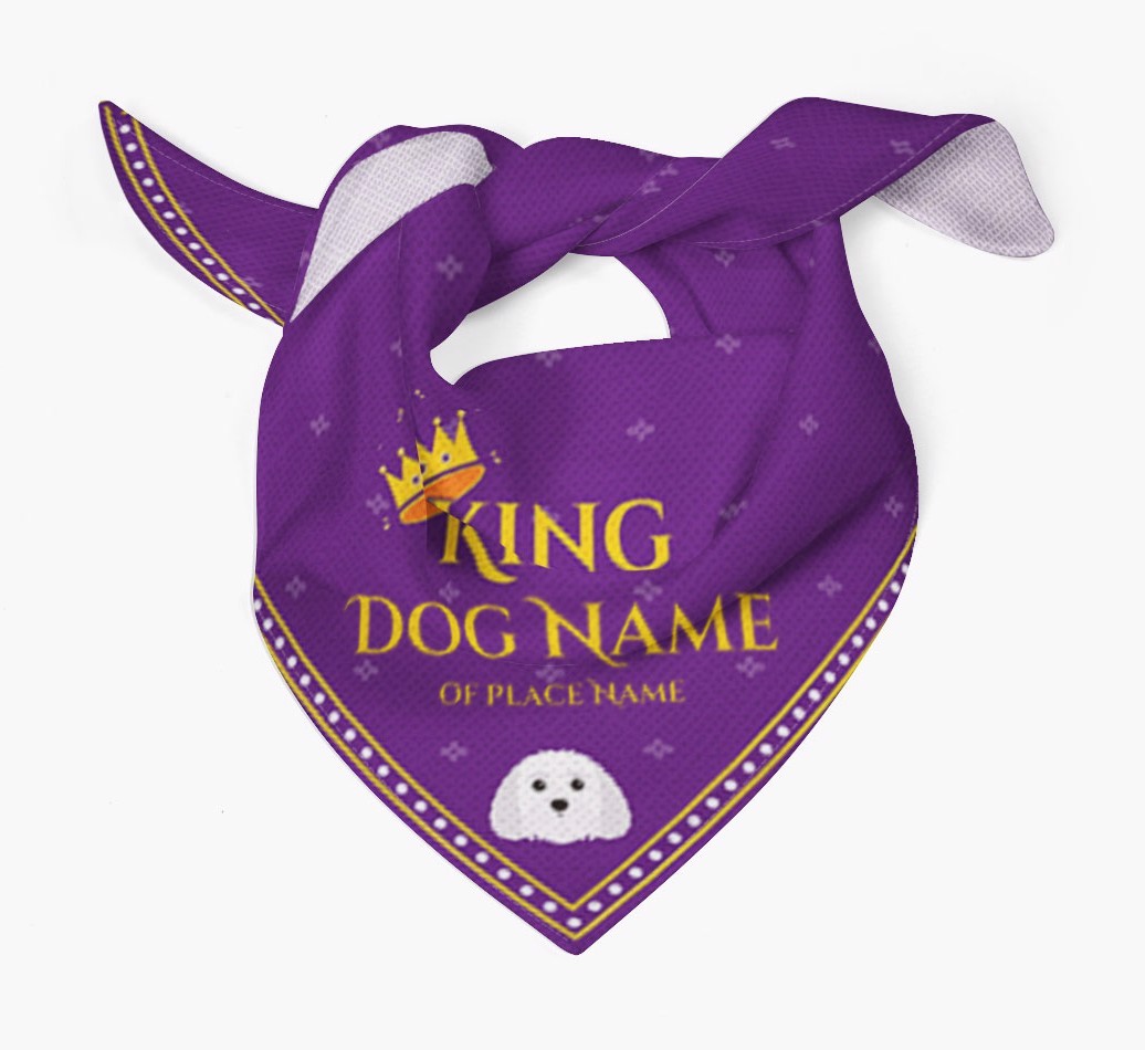 King: Personalised {breedFullName} Bandana
